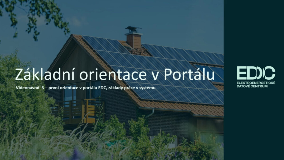 Základní orientace v Portálu